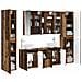 Set di mobili per il bagno 6 pcs Legno antico - Foto miniatura 3
