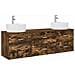 Set di Armadi da Bagno 3 pz Rovere Fumo 62,5 x 44,5 x 50 cm - Foto miniatura 1