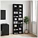 Mobile per CD Rovere Nero 65 x 23,5 x 175 cm - Foto miniatura 2