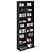 Mobile per CD Rovere Nero 65 x 23,5 x 175 cm - Foto miniatura 3