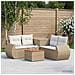 Set di divani 6 pz Beige e Bianco Crema - Foto miniatura 8