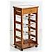 Carrello Portafrutta In Faggio MASLEGNO - 85 Cm, 59x39 Cm, Finitura Ciliegio, Con Ripiani - 2