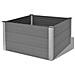 Fioriera Da Giardino In Wpc 100x100x54 Cm Grigia - Foto miniatura 8