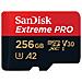 Extreme Pro Scheda di Memoria microSDXC da 256 GB e Adattatore SD con App Performance A2 e Rescue Pro Deluxe, fino a 170 MB / sec, Classe 10, UHS-I, U3, V30 - Foto miniatura 1