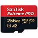 Extreme Pro Scheda di Memoria microSDXC da 256 GB e Adattatore SD con App Performance A2 e Rescue Pro Deluxe, fino a 170 MB / sec, Classe 10, UHS-I, U3, V30 - Foto miniatura 3