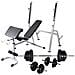 Panca Multifunzione Con Rack Bilanciere E Set Manubri 60,5 Kg - Foto miniatura 1