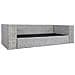 Divano a 3 Posti con Cuscini Grigio in Rattan Naturale 200 x 80 x 61 cm - Foto miniatura 2
