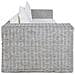 Divano a 3 Posti con Cuscini Grigio in Rattan Naturale 200 x 80 x 61 cm - Foto miniatura 5