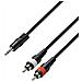 Adam Hall 3 Star Series - Cavo Audio Con Connettore Jack Da 3,5 Mm Su 2 Connettori Rca Maschio, 6 M - Foto miniatura 1