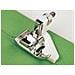 Macchina per Cucire NC-102D Elettronica con 200 Punti 8 Tipi di Asole Colore Bianco / Verde - Foto miniatura 7