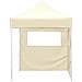 Gazebo Professionale Pieghevole Con 2 Pareti 2x2m Acciaio Crema - Foto miniatura 3