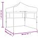 Gazebo Professionale Pieghevole Con 2 Pareti 2x2m Acciaio Crema - Foto miniatura 7
