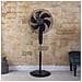 Ventilatori A Piantana Energy Silence Max Flow Control. 18 Pollici (45 Cm), 6 Lame, Potenza 70 W, Motore In Rame, 3 Velocità, Oscillazione 75 °, Altezza Regolabile, Timer, Telecomando - Foto miniatura 2