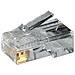 Mp0002 Spina Modulare Cat5eadatto Per Cavo Tondo 8p8cspina Non Schermatacontatti Placcati Oro, Trasparente - Foto miniatura 5