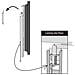 OUTV400SF 60" Nero supporto da parete per tv a schermo piatto - Foto miniatura 7