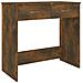 Scrivania Rovere Fumo 80x40x75 Cm In Legno Multistrato - Foto miniatura 1