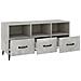 Mobile Porta Tv Grigio Cemento 102x35x50 Cm Legno Multistrato - Foto miniatura 6