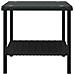 Tavolino Nero 45x45x45 Cm Polyrattan E Vetro Temperato - Foto miniatura 3