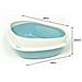 Lettiera Toilette Per Gatti Angolare 58x48x20,5cm Modello 700091 Colore Azzurro - Foto miniatura 4