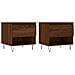 Tavolini Salotto 2pz Rovere Marrone 50x46x50 Legno Multistrato - Foto miniatura 2