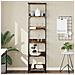 Libreria Rovere Fumo 50x33x188,5 Cm In Legno Multistrato - Foto miniatura 1