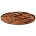 Piano Per Tavolo 80x2,5 Cm Rotondo Legno Massello Di Recupero - Foto miniatura 2