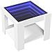 Tavolino Salotto Con Led Bianco 53x53x45 Cm Legno Multistrato - Foto miniatura 3