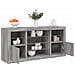 Credenza Con Luci Led Grigio Sonoma 142,5x37x67 Cm - Foto miniatura 1