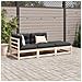 Set Divani Giardino 3 Pz Con Cuscini In Legno Massello Di Pino - Foto miniatura 3