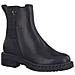 Black Casual Closed Booties Stivaletti Pelle Scarpe Donna Nero Eu 37, 1-25435-29 001 - Foto miniatura 2