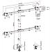Supporto da tavolo per 4x display LCD / LED fino a 81cm (32 "), max. 9kg - Foto miniatura 2
