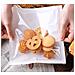 Set Di 100 Bustine Da Forno In Carta Kraft Bianca 18 X 19 Cm - Pratiche E Versatili - Foto miniatura 5