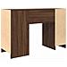 Scrivania Rovere Marrone 120x42x76 cm in Legno Multistrato - Foto miniatura 4