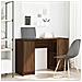 Scrivania Rovere Marrone 120x42x76 cm in Legno Multistrato - Foto miniatura 1