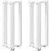 Gambe Tavolo Consolle A T 2 Pz Bianco 25x28x(72-73) Cm Acciaio - Foto miniatura 1