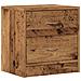 Comodino Legno Vecchio 40x30x40 Cm In Truciolato - Foto miniatura 2