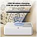 Sterilizzatore Uv Led Con Caricatore Wireless E Specchio Per Trucco 10x18x4 Cm. Colore Bianco - Foto miniatura 6