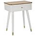 Comodino Mf11 - Bianco - Legno - 45x32x62 Cm - Foto miniatura 1