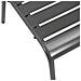 Sedie Da Esterno 4 Pz Design A Doghe In Acciaio Grigio Scuro - Foto miniatura 6