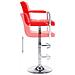 Lusso Casadino -  Sgabelli Da Bar 2 Pz Rossi In Similpelle - Foto miniatura 5