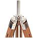 Lusso Casadino -  Lampada A Treppiede Marrone E Bianco In Legno Di Teak 141 Cm - Foto miniatura 5