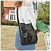 Elegante Borsa A Tracolla In Pelle Pu Black - Foto miniatura 3