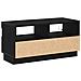 Mobile TV  con luci LED Nero Rovere 80x35x40 cm in legno ingegnerizzato - Foto miniatura 4