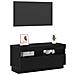 Mobile TV  con luci LED Nero Rovere 80x35x40 cm in legno ingegnerizzato - Foto miniatura 6