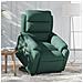 Poltrona Alzapersona Massaggiante Elettrica Verde Scuro Velluto - Foto miniatura 2