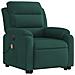 Poltrona Alzapersona Massaggiante Elettrica Verde Scuro Velluto - Foto miniatura 4
