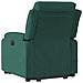 Poltrona Alzapersona Massaggiante Elettrica Verde Scuro Velluto - Foto miniatura 5