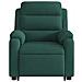 Poltrona Alzapersona Massaggiante Elettrica Verde Scuro Velluto - Foto miniatura 9