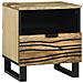 Mobiletti da notte 2 pz 40x33x46 cm Legno massello di mango - Foto miniatura 2