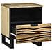 Mobiletti da notte 2 pz 40x33x46 cm Legno massello di mango - Foto miniatura 3